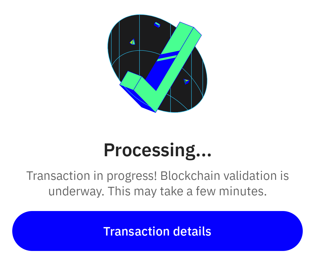 Transaction Complete